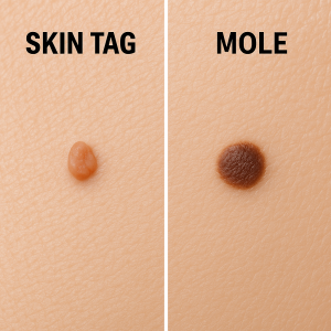 Mole vs Skin tag